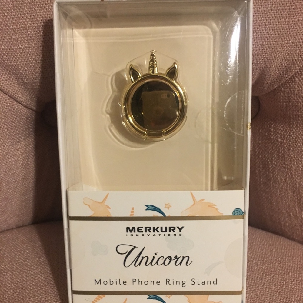 Cell phone ring stand